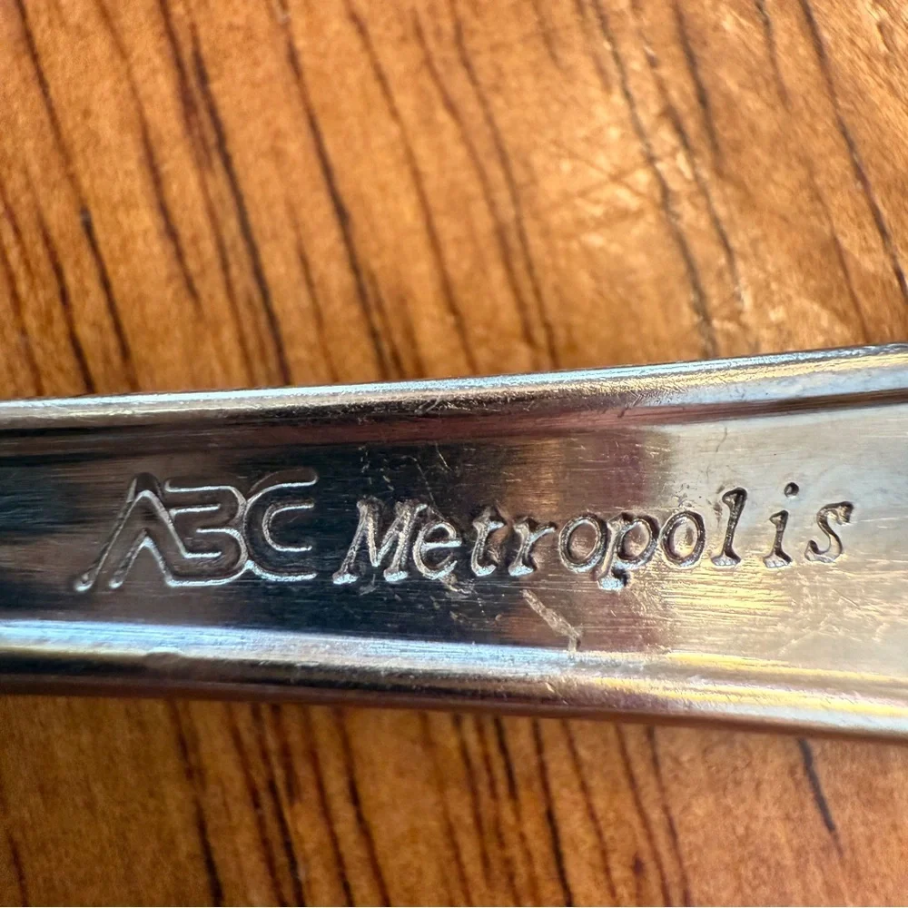 Vintage Art Deco Stainless Salad Fork Replacement Craft Jewelry 7.5” Retro Style